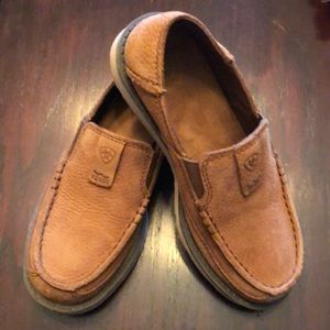 Ariat kids leather slip on shoes